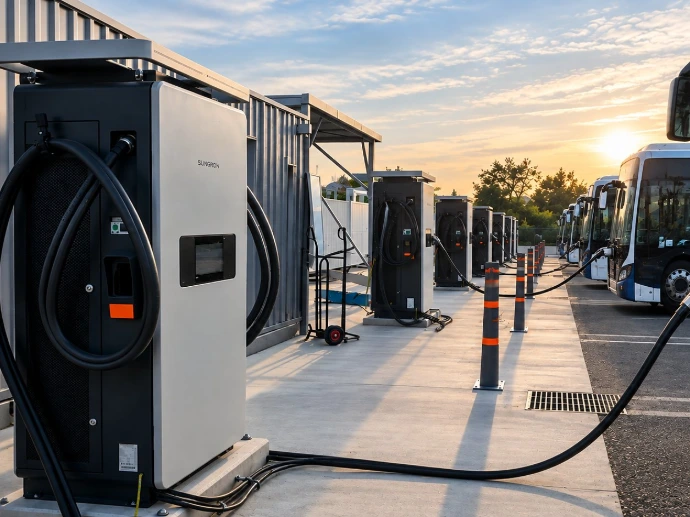 Bornes de recharge haute puissance pour bus électriques au dépôt